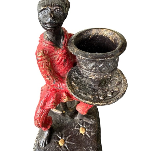 Vintage Red Brass/Bronze Monkey Candle Holder Collectible Decor - Picture 2 of 6